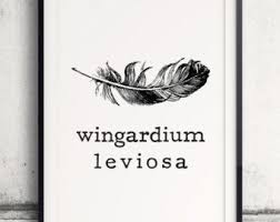 Wingardium Leviosa Poster Harry Potter Poster The Prisoner Of Azkaban Harry Potter Spell 2 For 5 Harry Potter Etsy Harry Potter Poster Harry Potter Spells