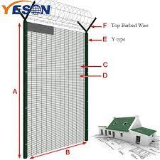 .anti climb thorn anti theft fencing trichite highway plastic home net fence enjoy ✓free view details & buy. China 2019 China New Design 358 Anti Climb Fence 358 Fence Top Barbed Wire Yeson Factory And Manufacturers Yeson