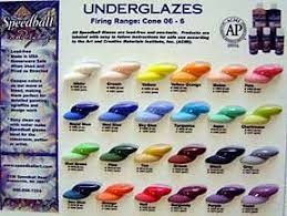 Speedball Glazes Speedball Underglaze Chart In 2019