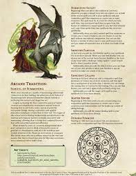 Arcane Tradition School Of Summoning V1 Sic Em Boy A Specialized Wizard Subclass For The Spellcaster Who Prefers To Let Their Minions Do Their Dirty Work Unearthedarcana