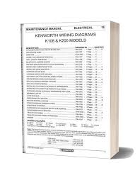 Kenworth t300 fuse diagram wiring diagram files f250 7 3l super duty fuse diagram 4×4 2002 wiring diagrams show a set of wiring diagrams may be required by the electrical inspection authority to take up relationship of the habitat to the public electrical supply system. Kenworth K108 K200 Models Electrical Wiring Diagrams