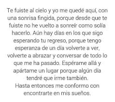 Frases Que Impactan 3 Te Fuiste Al Cielo Wattpad