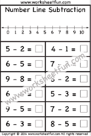 Relate to stories & solve away. Subtraction Number Line Free Printable Worksheets Worksheetfun