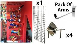 Mount the pegboard to the wall with mounting screws or anchors. For Nerf Gun Display Kids Bedroom Storage Childrens Room Wall Hanging Grid Mesh Ebay