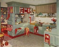 Turquoise And Red Vintage Kitchen Decor Vintage House Retro Home Decor
