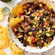 Black Bean And Corn Salsa Recipe Easy Pig Out Salsa Chorizo Black Bean And Corn Salsa Recipe Recipetin Eats Corn Salsa Chorizo