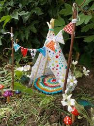 Miniature Teepee Tent For Fairy Gardens By Fairyelements Fairy Garden Designs Fairy Garden Diy Miniature Fairy Gardens