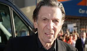 Leonard Nimoy, world famous as Mr. Spock