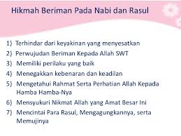 Beriman kepada rasul ting.3 draft. Hikmah Beriman Kepada Rasul Berbagi Informasi