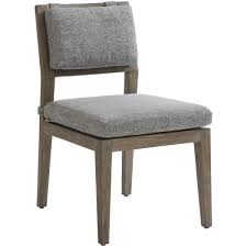Opening hours for outdoor furniture in naples, fl. Tommy Bahama Outdoor Living La Jolla 3950 12 Cs3950 12 Contemporary Outdoor Teak Side Dining Chair With Cushions Baer S Furniture Outdoor Dining Side Chairs