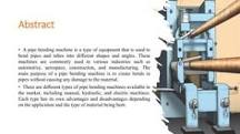 Design and Fabrication of Pipe Bending Machine. | PPT