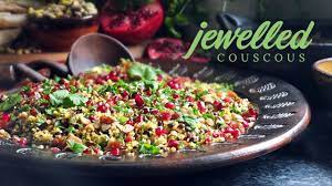 Jewelled Couscous Recipe With Puy Lentils Pomegranate Elizabeth S Kitchen Diary