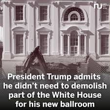 In response to criticism, including remarks from former First Lady Michelle  Obama, President Trump described the East Wing as a “beautiful, little tiny  structure” that had seen prior renovations, calling it a “