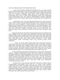 Contoh karangan bahasa melayu pt3. Cara Mengurangkan Kemalangan
