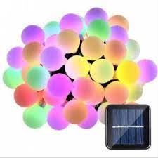 gunes enerjili bahce teras balkon icin serit zincir led top isik solar isik lamba aydinlatma 50 led led aydinlatmalar evler