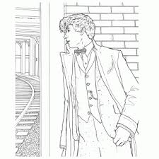 Showcasing artwork from both fantastic beasts and where to find them: Fantastic Beasts And Where To Find Them Coloring Pages Leuk Voor Kids