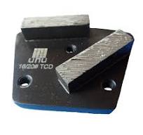 Concrete Prep-16/20 Grit Double Bar Diamond Grinding Shoes: Screw-On SASE
