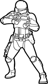 Cool Star Wars The Force Awakens Stormtrooper Coloring Page Star Wars Coloring Sheet Star Wars Silhouette Coloring Pages
