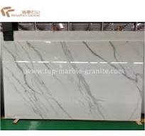 Calacatta White Nano Crystallized Glass Stone Slabs ...