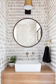 It's scary to make a big bet on a larger room, so the powder room is a place people seem to go bigger and bolder. Pretty Wallpapered Powder Rooms 204 Park