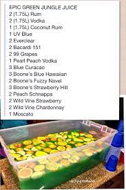 Epic Green Jungle Juice Jungle Juice Jungle Juice Recipe Alcohol Recipes