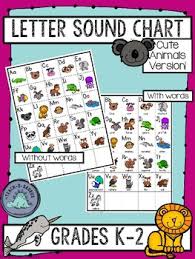 Letter Sound Chart Sound Spelling Chart Cute Animals Version