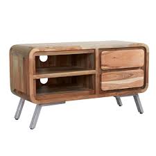 Though rather classic and conservative in looks, it offers modern stylishly distressed wood stereo cabinet & tv stand, with iron handles and joinery. Retro Hardwood Medium Tv Cabinet Reclaimed Wood Akd Furniture