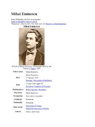 Datorită lui eminescu „tot ce. Referat In Engleza Mihai Eminescu