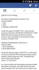 Mohon rujuk kalendar tempahan bagi mengetahui kekosongan bilik. Thisisktdi On Twitter Prosedur Untuk Buat Tempahan Bilik Dewan Di Ktdi Https T Co A7ngwjdwgl