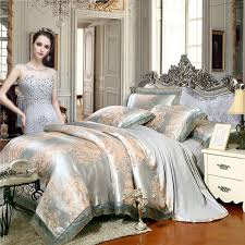 We believe in helping you find the product that is right for you. Silver White Rose Gold And Grey Flower Pattern Luxury Lace Design Old World Classic Jacquard Fabric Full Queen Size Bedding Sets Enjoybedding Com