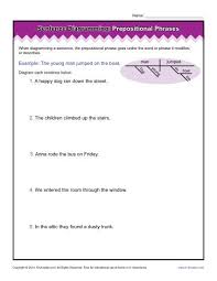 Check spelling or type a new query. Diagramming Sentences Worksheets Prepositional Phrases