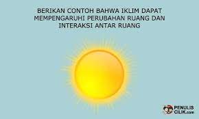 Berikan Contoh Bahwa Iklim Dapat Mempengaruhi Perubahan Ruang Dan Interaksi Antar Ruang Penulis Cilik Ikan Tulisan Ruangan
