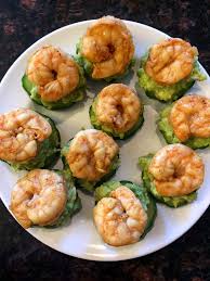 Maybe you would like to learn more about one of these? Shrimp Avocado Cucumber Bites Appetizer Keto Melanie Cooks