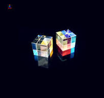 Prisme dichroïque de cube, prisme d'angle, chaine de prisme rgb combinée ou  séparateur de prisme x-cube, fournisseur de la chine