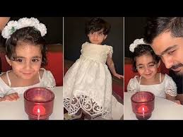 خلودي الصغيرة لابسة فستان جديد وتغني Happy Birthday Flower Girl Dresses Wedding Dresses Flower Girl