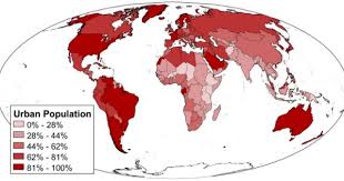 This Is A Map Of The Urban Population Percentage Of Each Country It Is Important For Geographers To Track These Numbers As Urban Ap Human Geography Geography