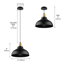 Sold and shipped by lamps plus. Matte Black Dome Single Pendant Light In Retro Loft Style For Kitchen Island Farmhouse Restaurant Beautifulhalo Com