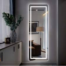 ( 3.8) out of 5 stars. Amazon Com Miruo Led Full Length Mirror Wall Mounted Lighted Floor Mirror Dressing Make Up Mirror Bathroom Bedroom Living Room Dining Room Entry Dimmer Touch Switch 65 X 22 Home Kitchen