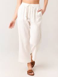 Jersey fabric features small, distinctive lengthwise ribs on its front side. Echo Women S Gauze Beach Pant Saint Bernard
