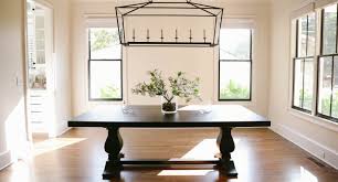 No matter the meal, you'll be dining in style with this table sitting at the center of your eating ensemble. Atlanta Home Featuring 2 Modern Farmhouse Tables Custom Contemporary Dining Kitchen Farm Furniture Rustic Trades Furniture Blog