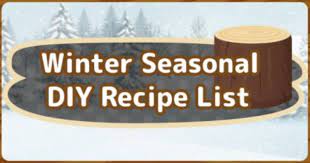 I've been playing for hours every single day. Acnh Winter Seasonal Diy Recipes Limited Time Furniture List Animal Crossing Gamewith