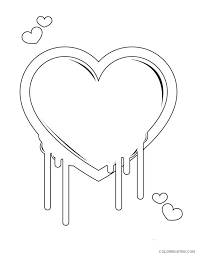 Each printable highlights a word that starts. Heart Coloring Pages Melting Hearts Coloring4free Coloring4free Com