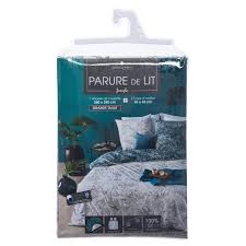 Choisissez la housse de couette dans la matière et la dimension qui vous conviendront le mieux. Parure De Lit Feuilles Tropicales 260x240cm Linge De Lit Pier Import