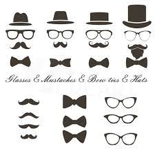 Mustaches Hats Glass Bowtie Clipart Hipster Icons For Etsy Clip Art Hipster Icons Mustache