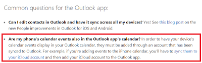 How Do I Sync Iphone Calendar With Outlook App Microsoft Community