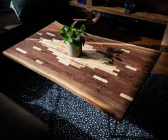 Live edge english walnut dining table with bench. Pixelated Live Edge Coffee Table 14 Steps With Pictures Instructables
