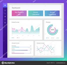 Infographic Template With Flat Design Daily Statistics