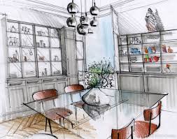 Une Vraie Cuisine Conviviale Et Chic A La Facon D Une Salle A Manger Paris Cecile Kokocinski Decorateu Salle A Manger Moderne Dessin Deco Dessin Decoration