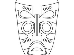 African masks coloring page from africa category. African Mask Drawing At Paintingvalley Com Explore Collection Of African Mask Drawing