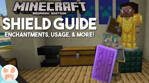 Shield Guide Enchantments Uses More Minecraft Bedrock 1 10 Youtube